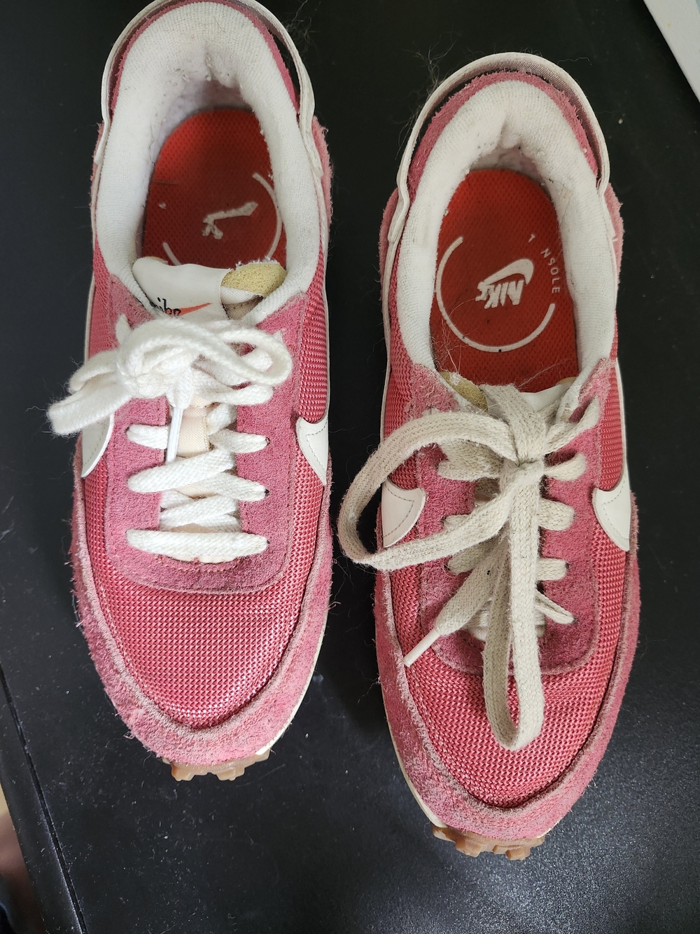 Nike Women’s Pink and White Retro Runner Sneakers